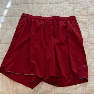 Lulu Men's Red Running Shorts 5 inch